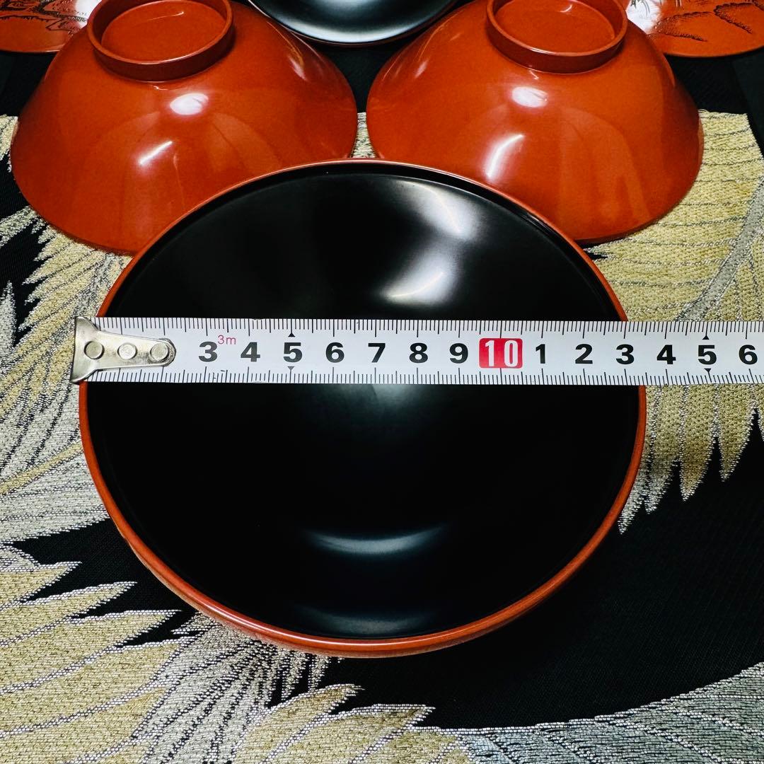 希少品　漆器　輪島塗　金彩細工　蒔絵　木製　蓋付椀　お煮物椀　吸物椀　5客