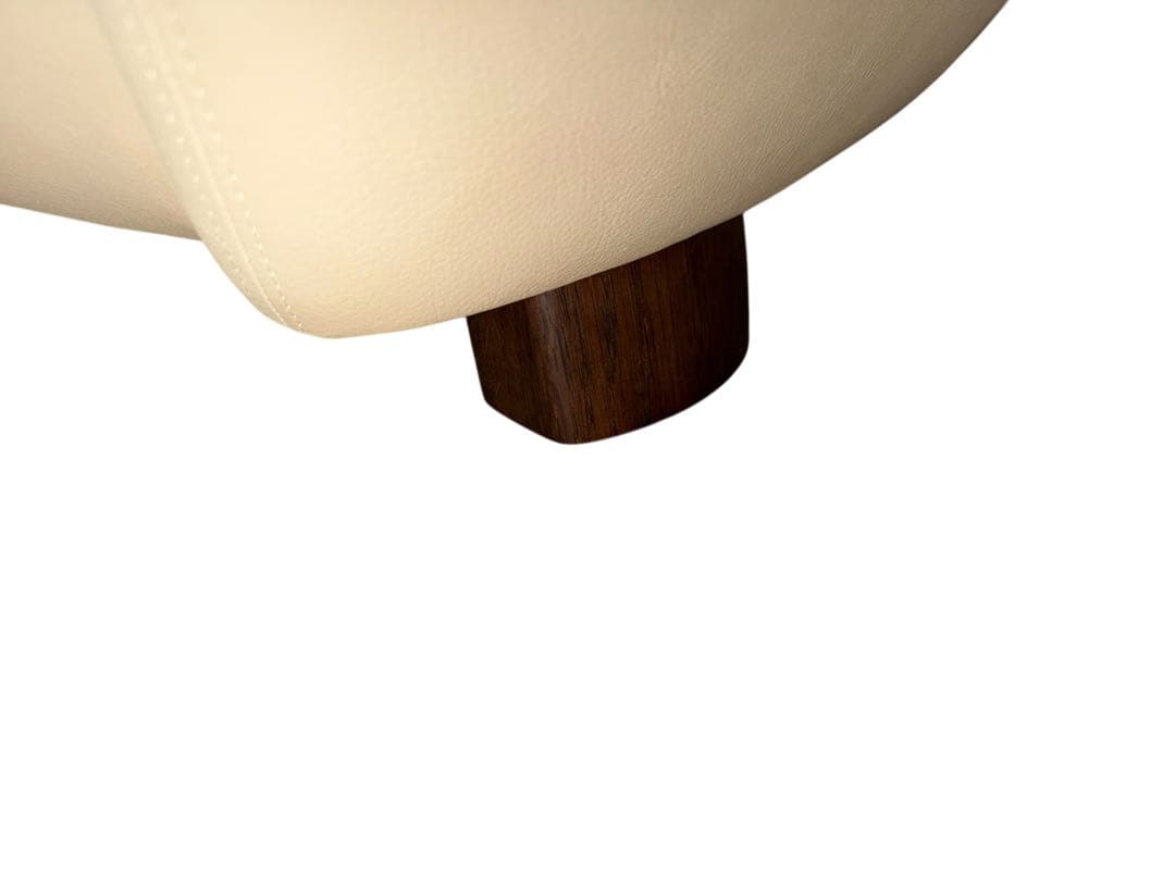 ◯カリモク karimoku アイボリー レザー 2人掛けソファ