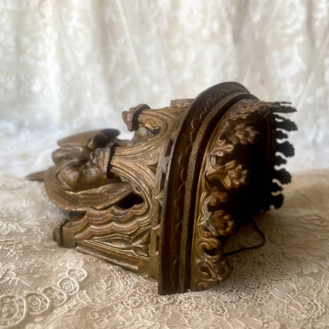 【レア】真鍮製天使のコンソール壁掛けエンジェル　フランスアンティーク