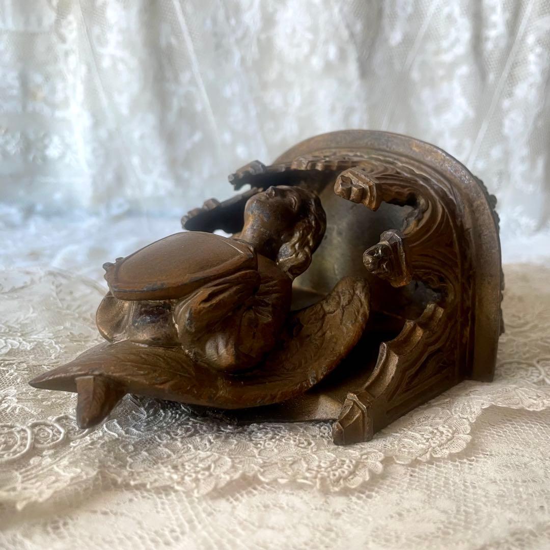 【レア】真鍮製天使のコンソール壁掛けエンジェル　フランスアンティーク