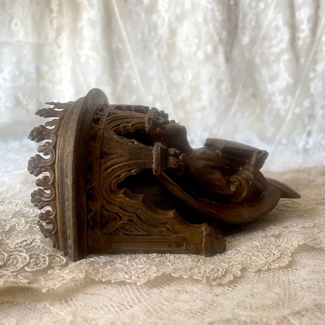 【レア】真鍮製天使のコンソール壁掛けエンジェル　フランスアンティーク