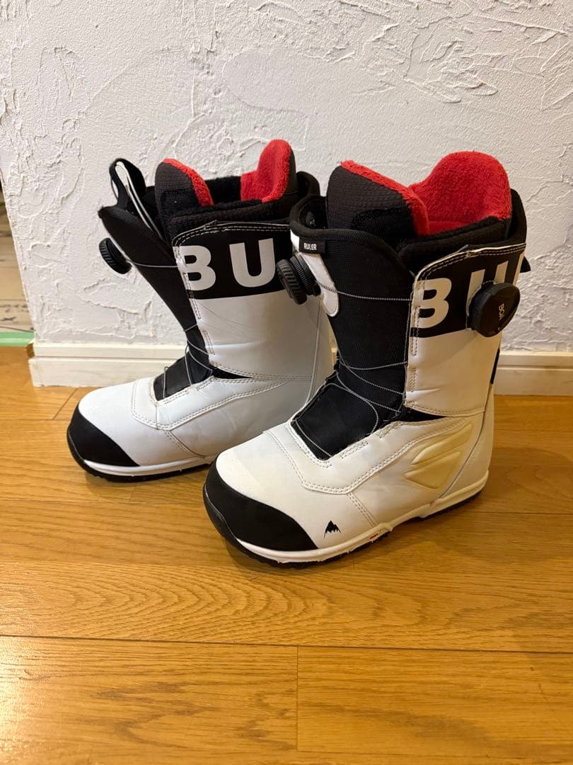 BURTON スノーボードブーツ ホワイト/ブラック/レッド