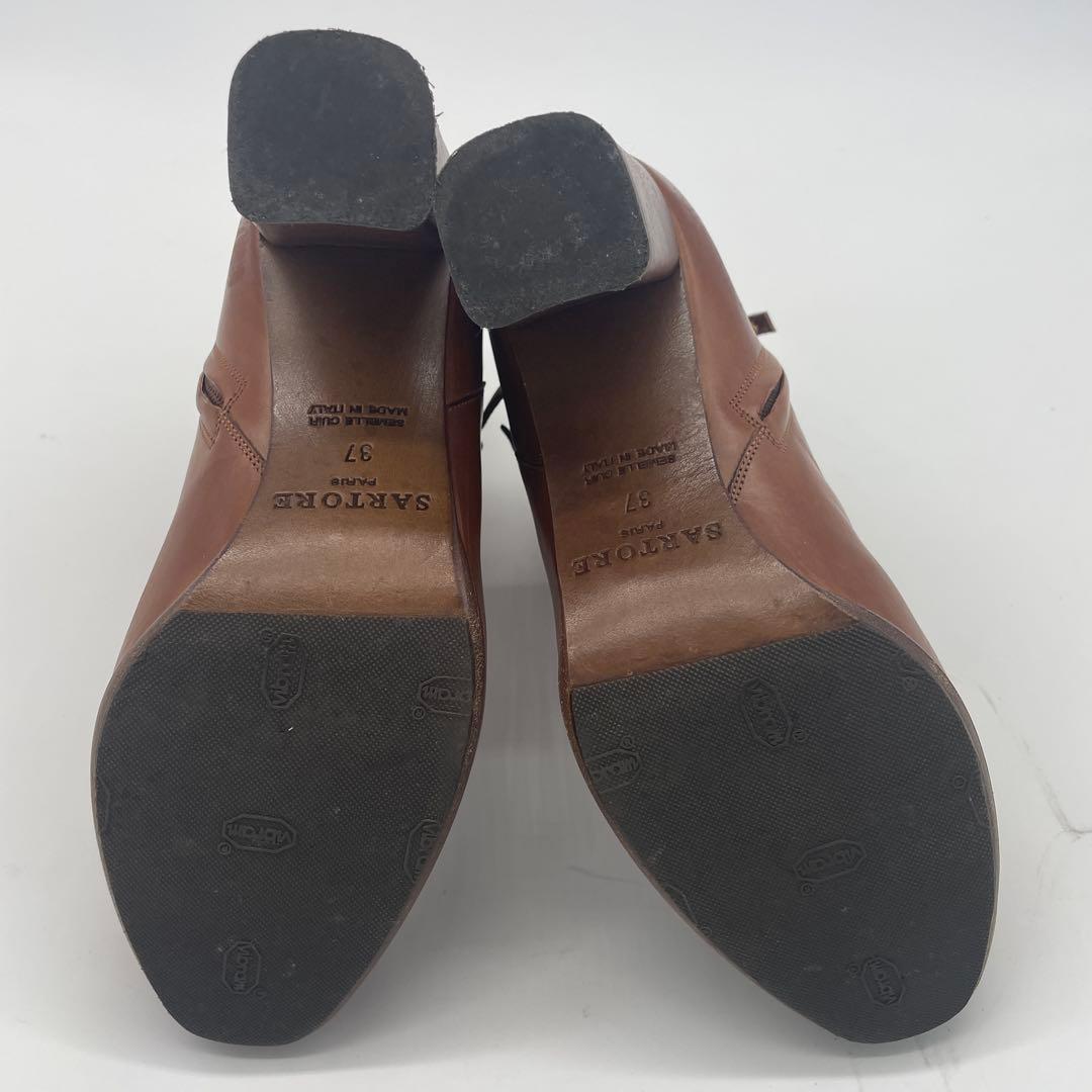 SARTORE ブーツ レザー スエード バックル ヒール 高級 サイドジップ