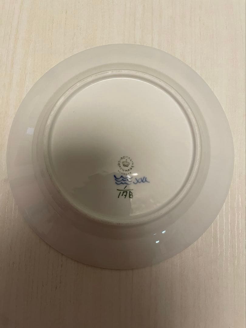 21cm ロイヤルコペンハーゲン ブルーフルーテッド プレート 二枚セット