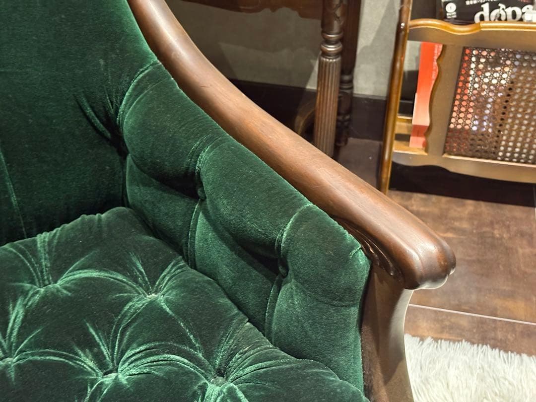 maruni マルニ木工　一人掛けソファ　ボタンダウン　ファブリック　IG