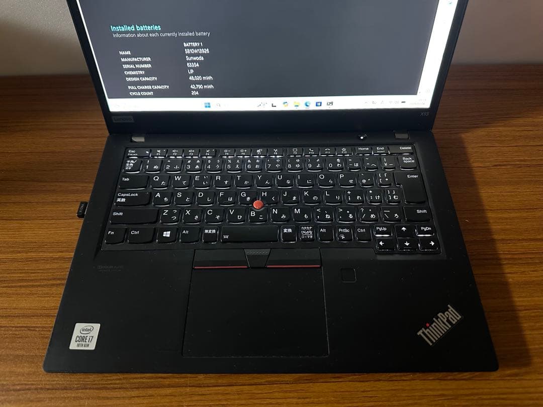 Windowsノート本体 2.ThinkPad X13 Gen1 i7-10510 32Gb 256