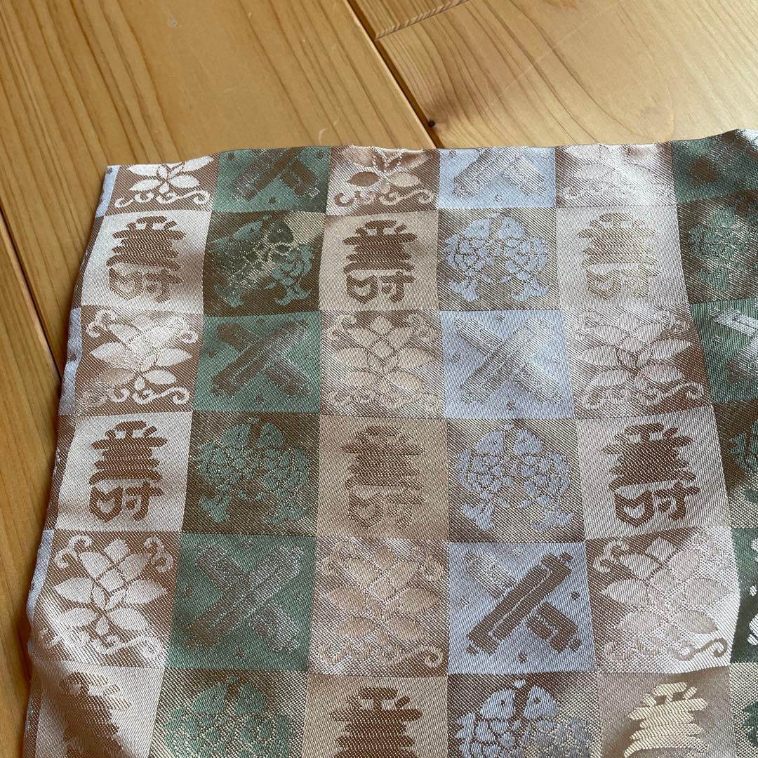 名物裂　織物　市松宝文様　茶道