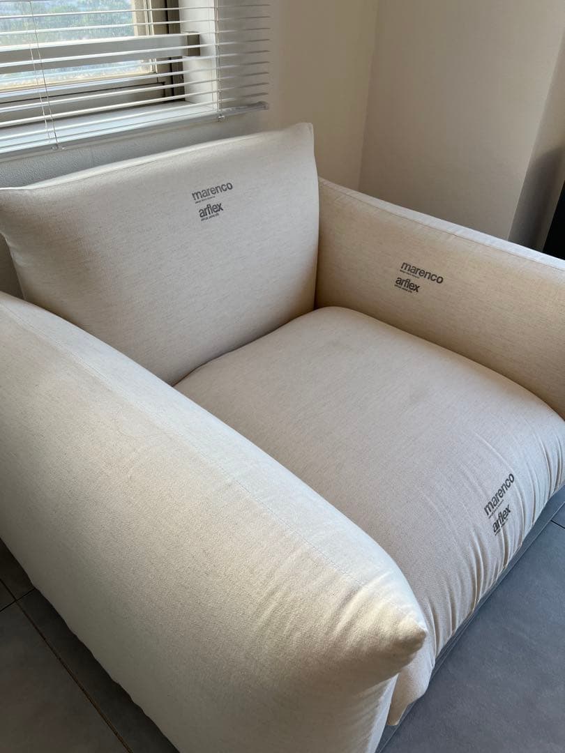 ※9年6ヶ月 保証書付【美品】マレンコ ソファ 1シーター