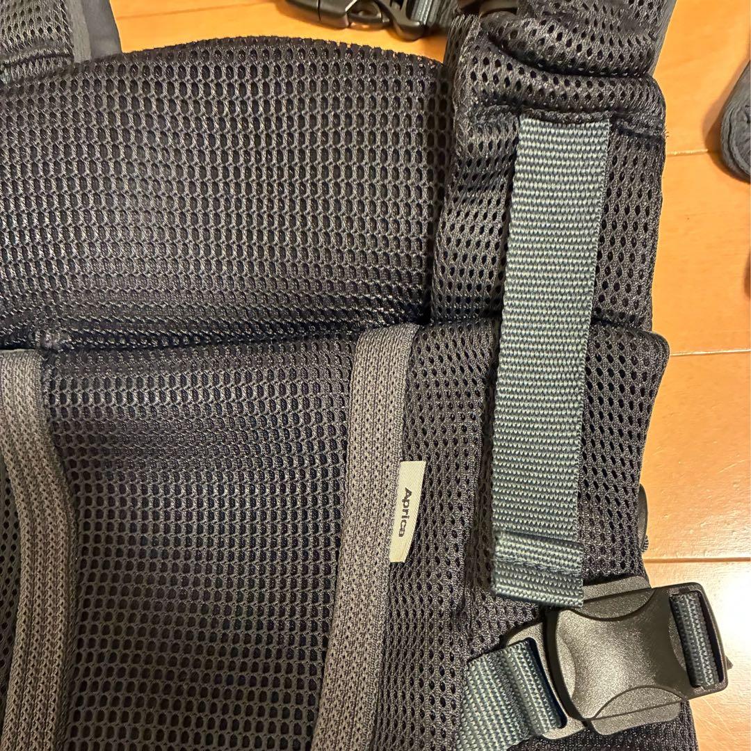 【美品】Aprica アップリカ ラクリス ダークグレー 完品 抱っこ紐