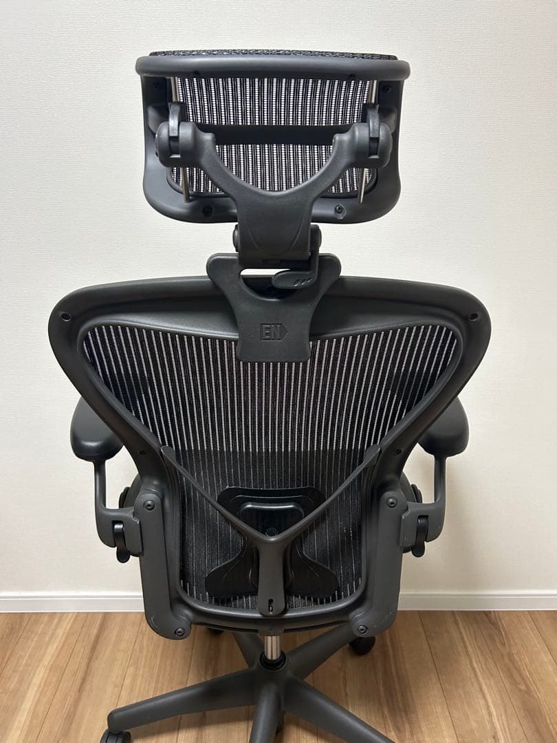 ハーマンミラー アーロンチェア Bサイズ フル装備 ヘッドレスト セット