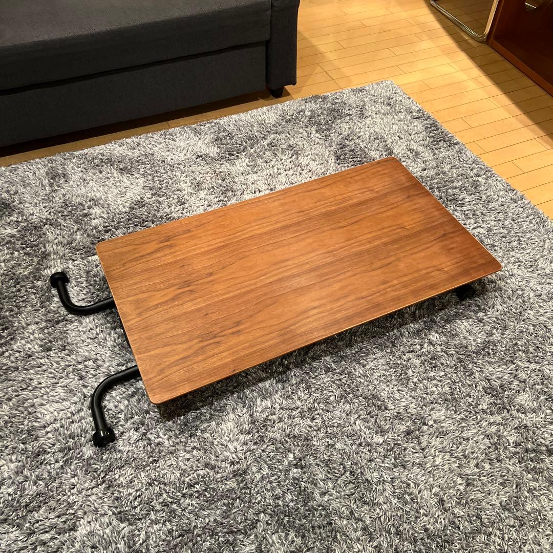 Noce アジャスタブルテーブルBF6420 ブラック×ウォールナット