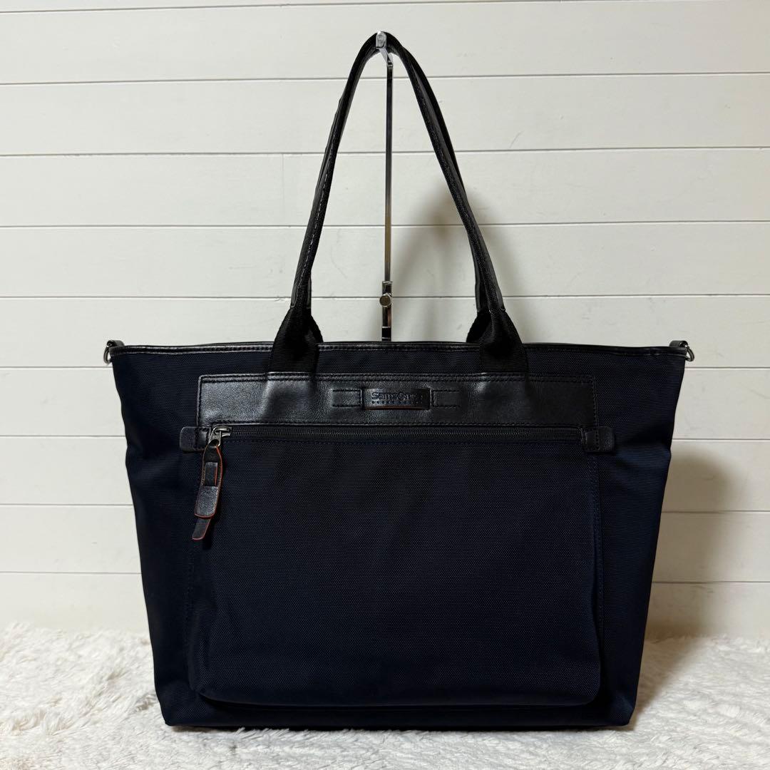 ⭐️未使用級⭐️　サムソナイトブラックレーベル　Luton3　トートバッグ　紺