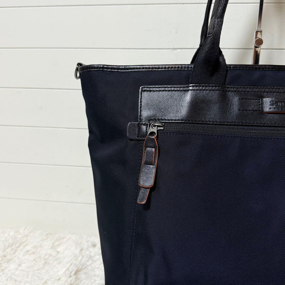 ⭐️未使用級⭐️　サムソナイトブラックレーベル　Luton3　トートバッグ　紺