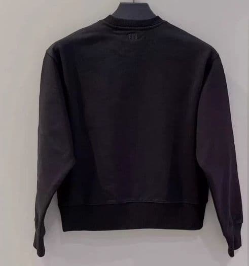 AMI PARIS ブラック クルーネック トレーナー M 男女兼用