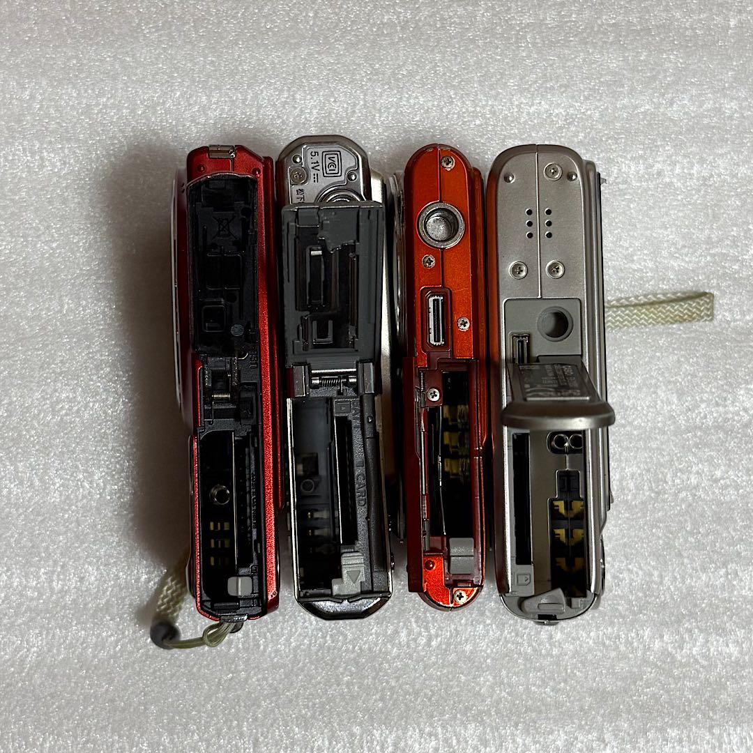 コンパクトデジタルカメラ 4台セット　通電確認済　ジャンク　まとめ売り　コンデジ