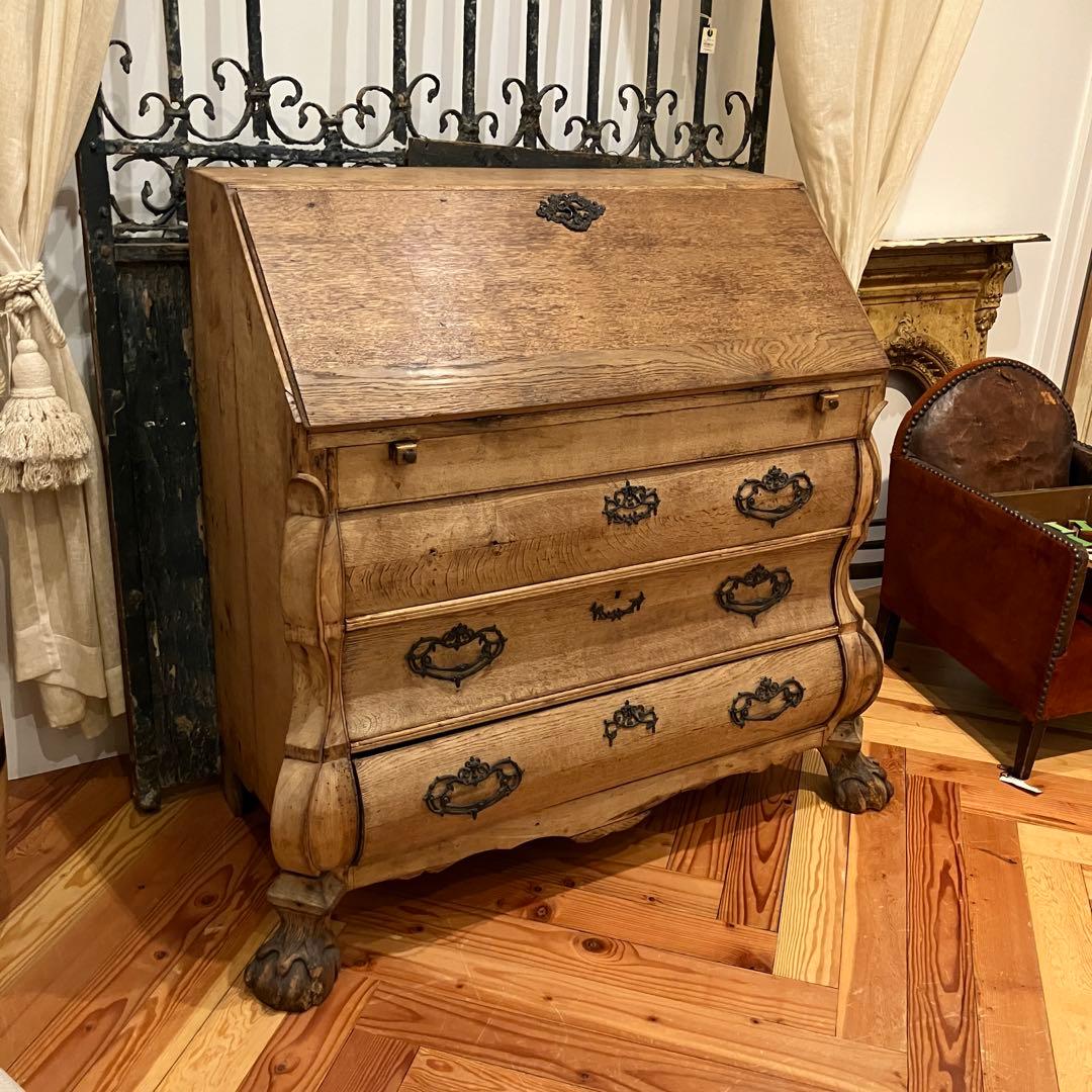 アンティークライティングビューロー(書記台)　チェスト