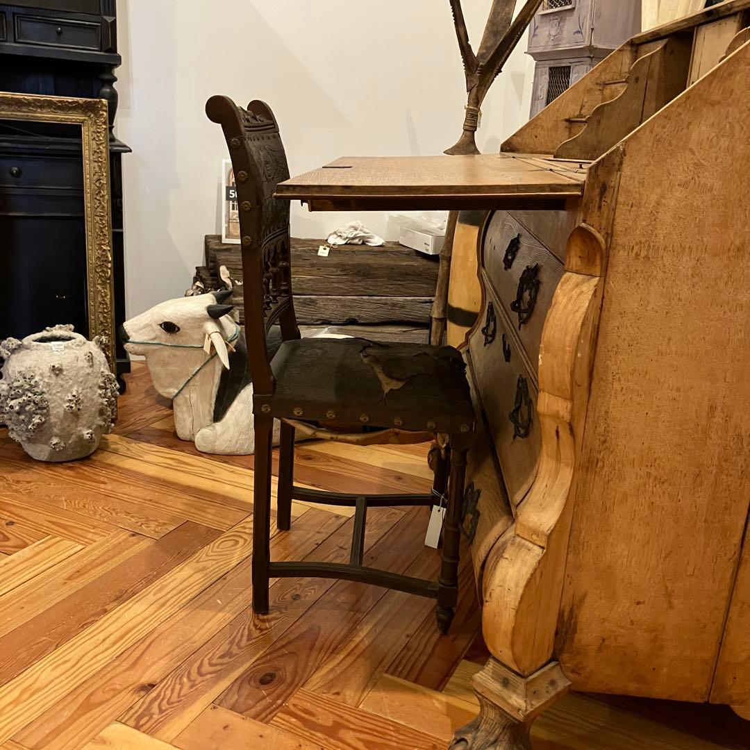 アンティークライティングビューロー(書記台)　チェスト