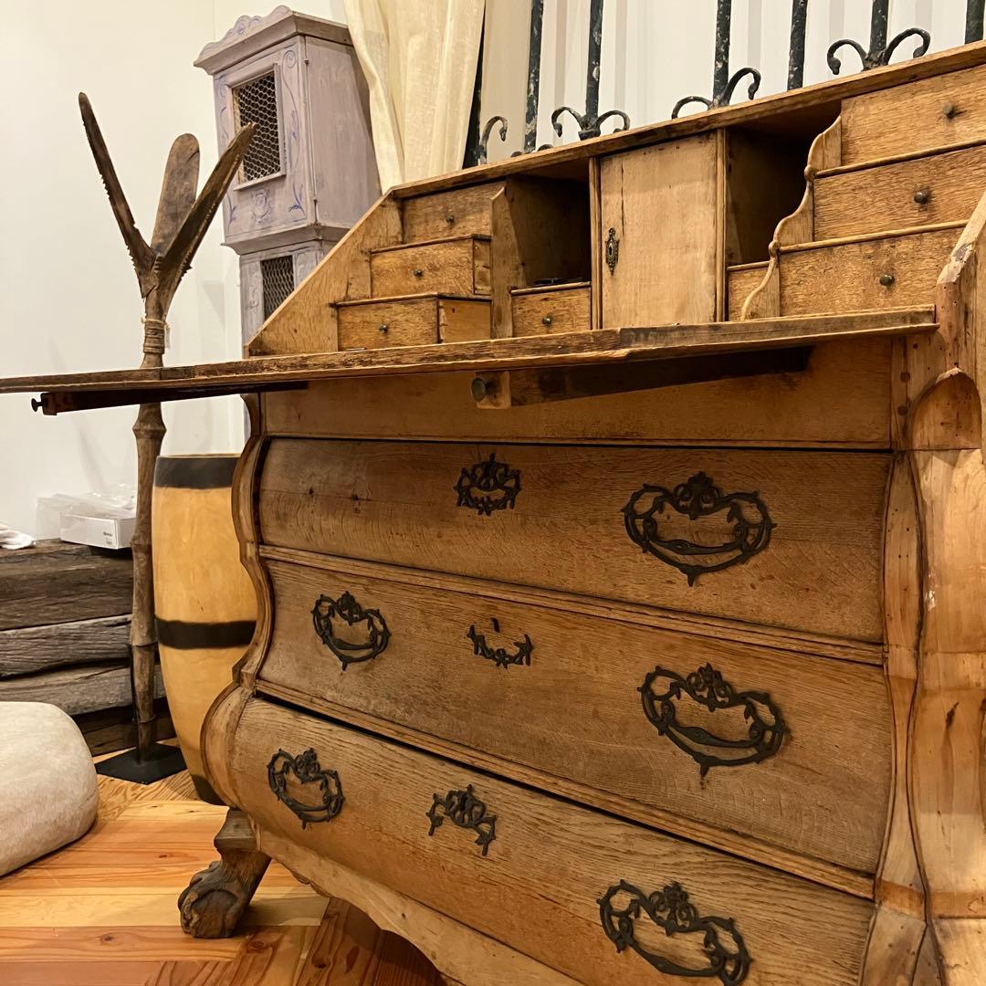 アンティークライティングビューロー(書記台)　チェスト