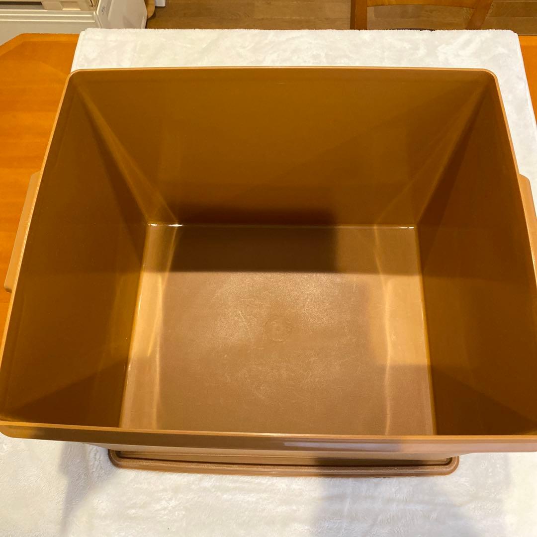 Tupperware ブラウン衣類収納ケース 2個セット