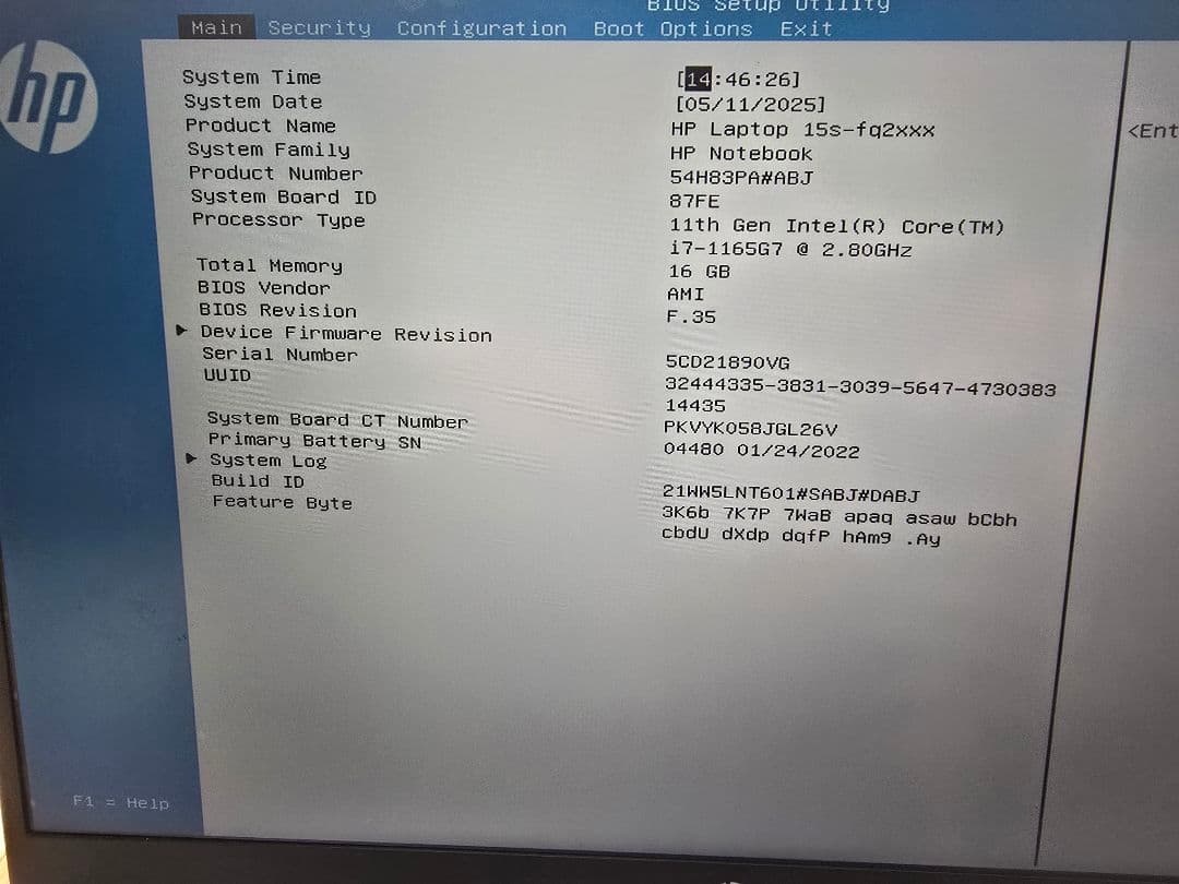 値下 HP 15s-fq2000 Windows11 core i711世代