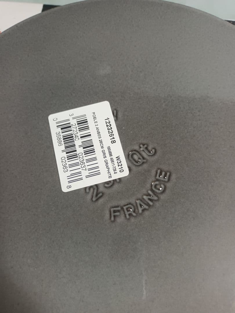 STAUB ストウブ 両手フライパン 26cm グレー スキレット