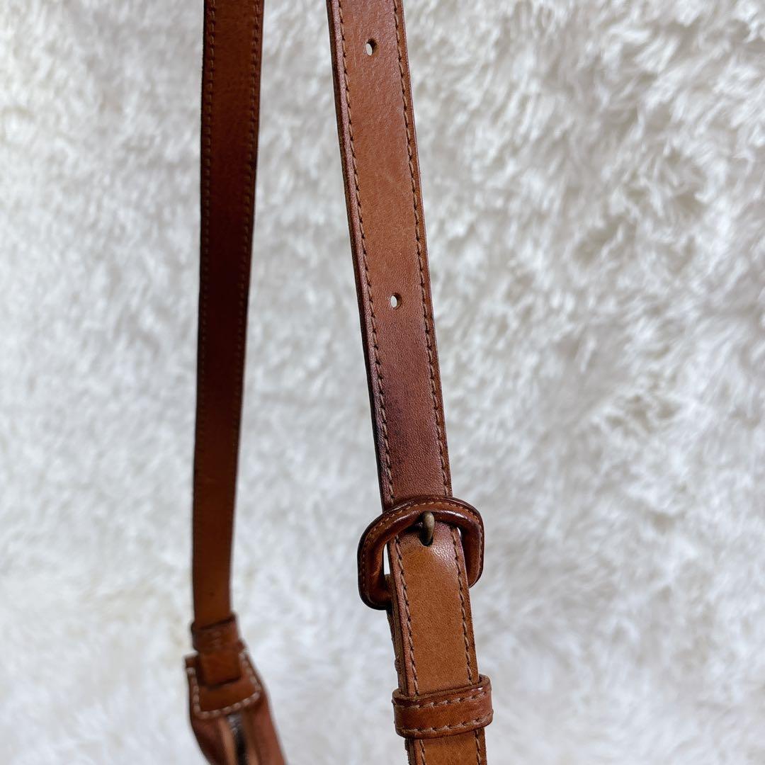 ⭐︎晴れの日さま専用です⭐︎ ゲンテン genten ボディバッグ シボ ブラウン