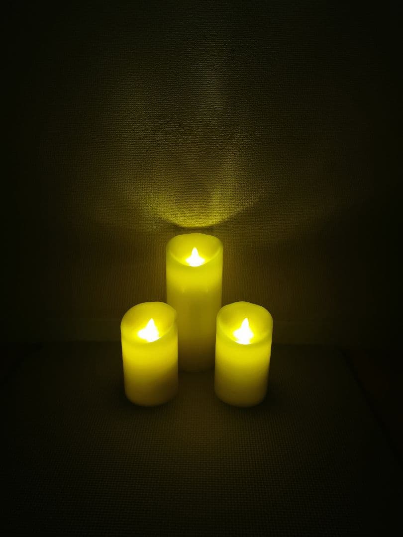 LEDキャンドル LUMINARA ピラー 3本セット