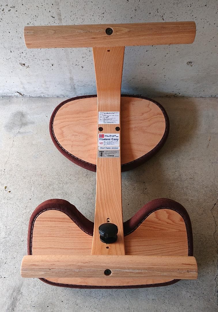 【美品】サカモトハウス バランスチェアイージー　ブラウン(ショートフレーム)②