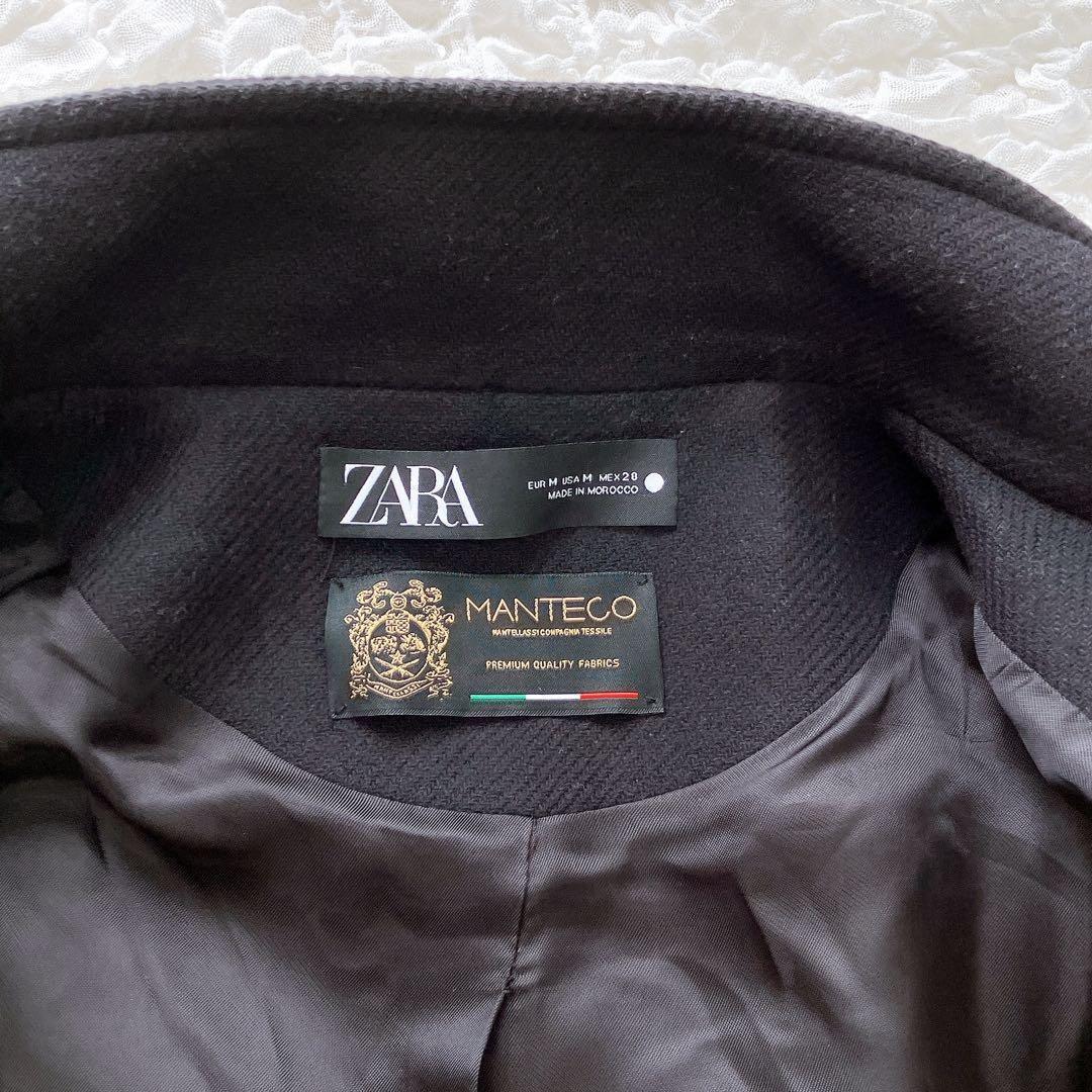 ザラ　マンテコ　ナポレオンコート　ジャケット　ブラック　M