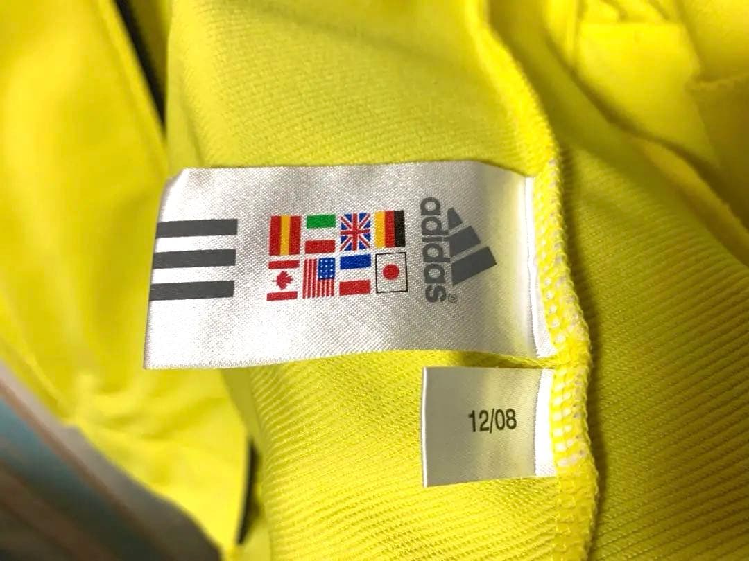 adidas ショッキングイエロー ジャージ トラック トップ 蛍光 黄色