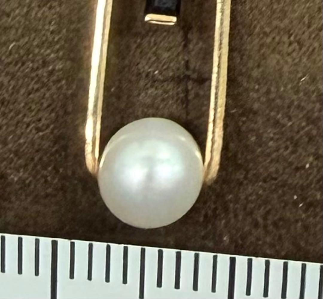 パール　オニキス　スタージュエリー　片耳　k10 ピアス