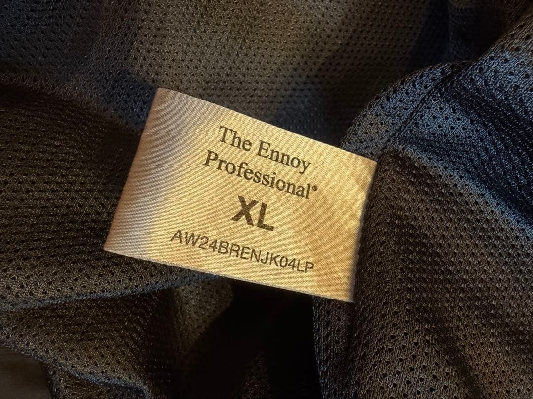 Ennoy スタイリスト私物　ナイロンジャケット・パンツセット 黒　XL