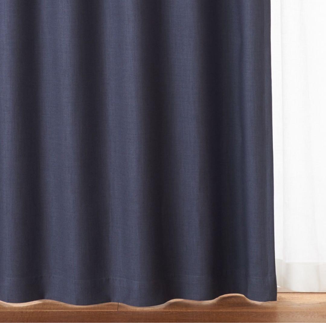 新品未使用　無印 オーダーカーテン2面 - 通常7万円