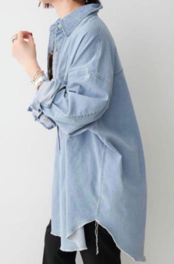 ⭐美品⭐Spick and Span ブリーチデニムルーズシャツ