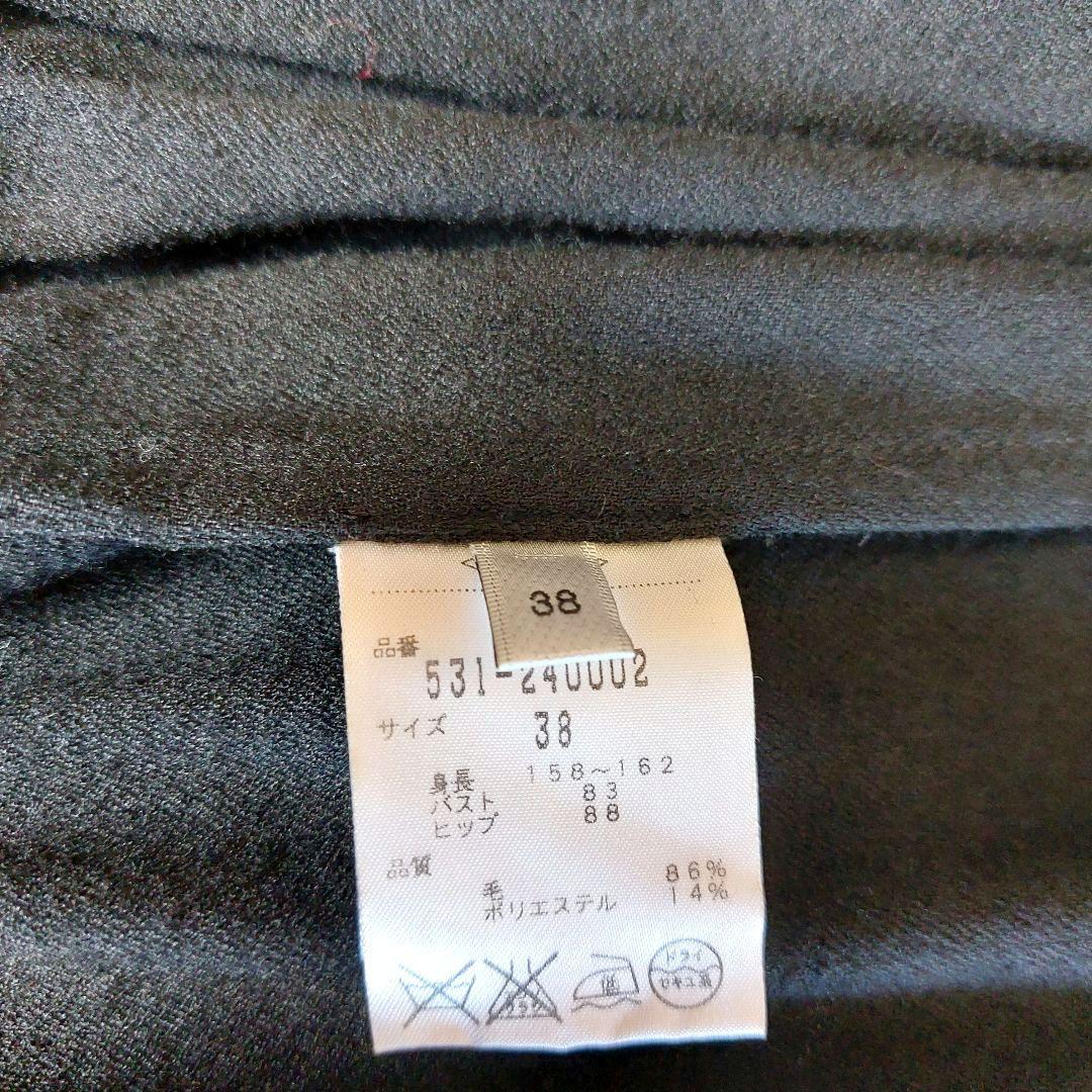 ADORE ワンピース サイズ38 黒 ラップワンピース リボン