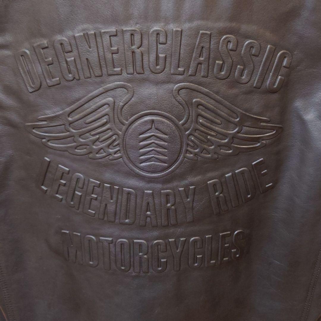 【最終価格！】【未使用品】デグナー レザーベストV-17 ブラック サイズ XL