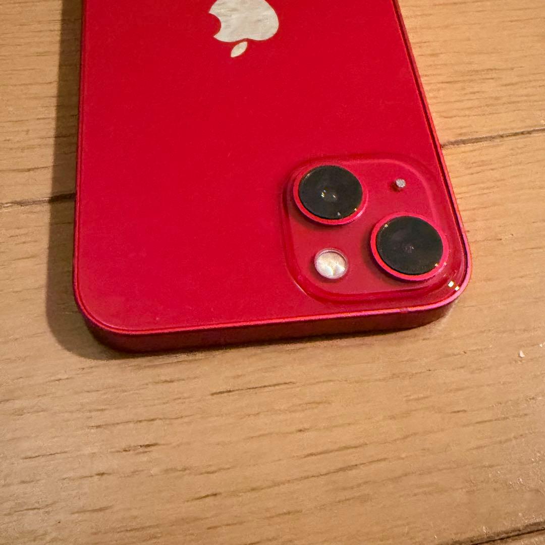 【美品】iPhone13 Red 128GB バッテリー82% 箱、ケーブル付き