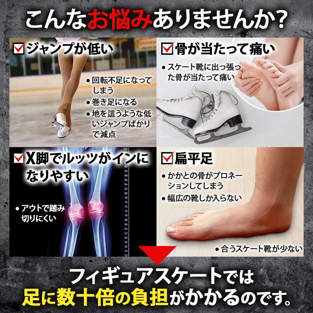 SK8INSOLL® DOUBLE AXEL カスタマイズインソール サイズXS