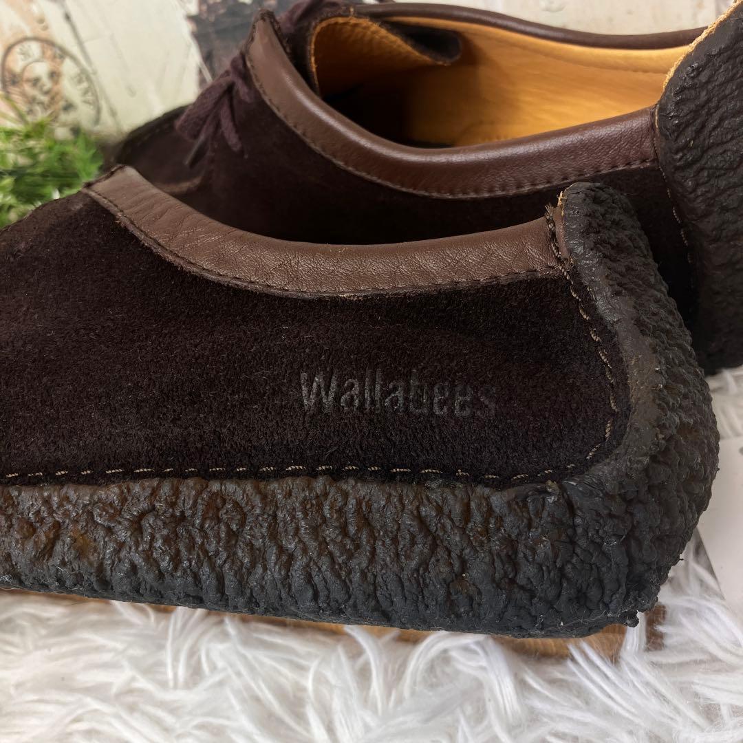 クラークス ナタリー　ワラビー　モカシン　スエード　ブラウン　ダークブラウン