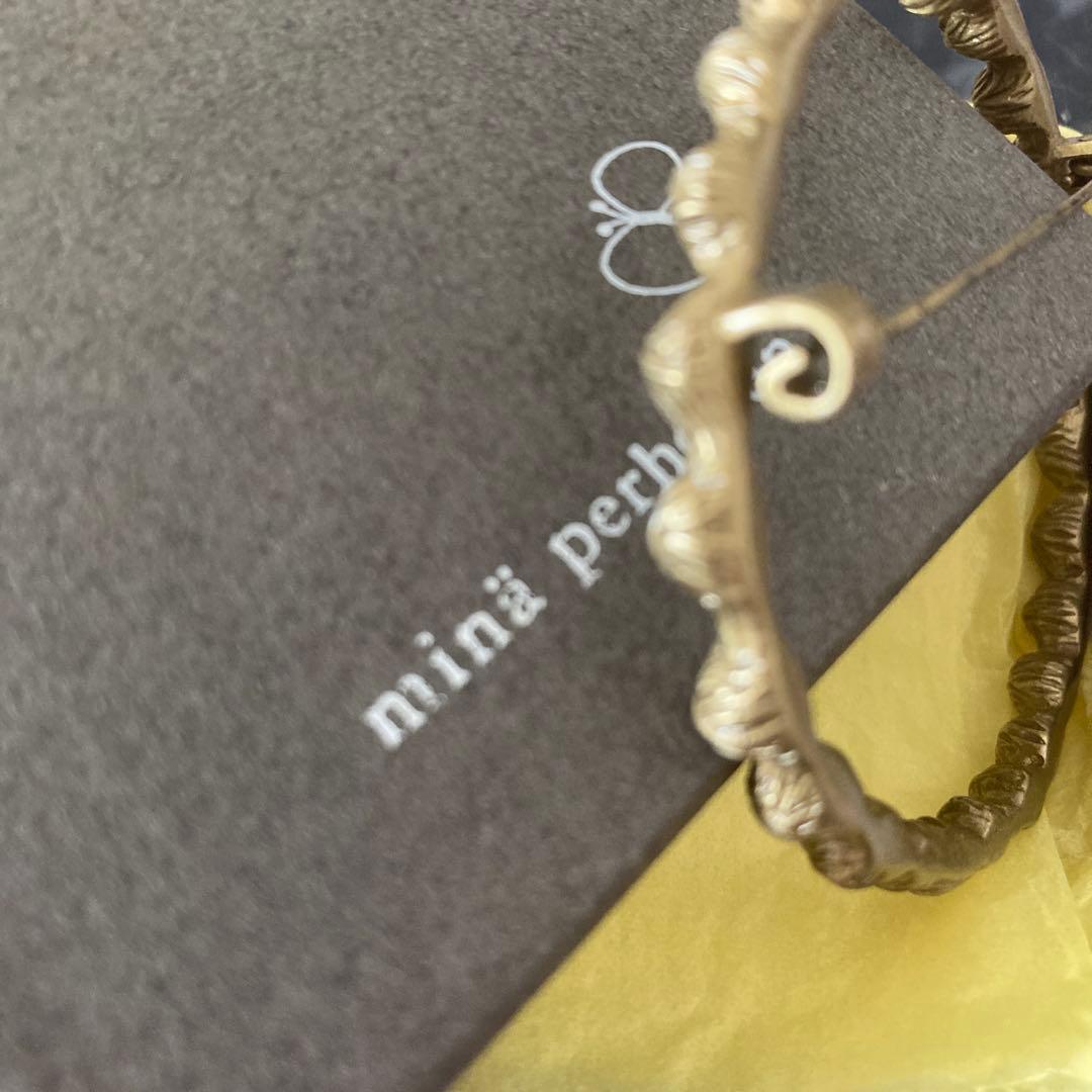 mina perhonen tambourine ブローチ　真鍮