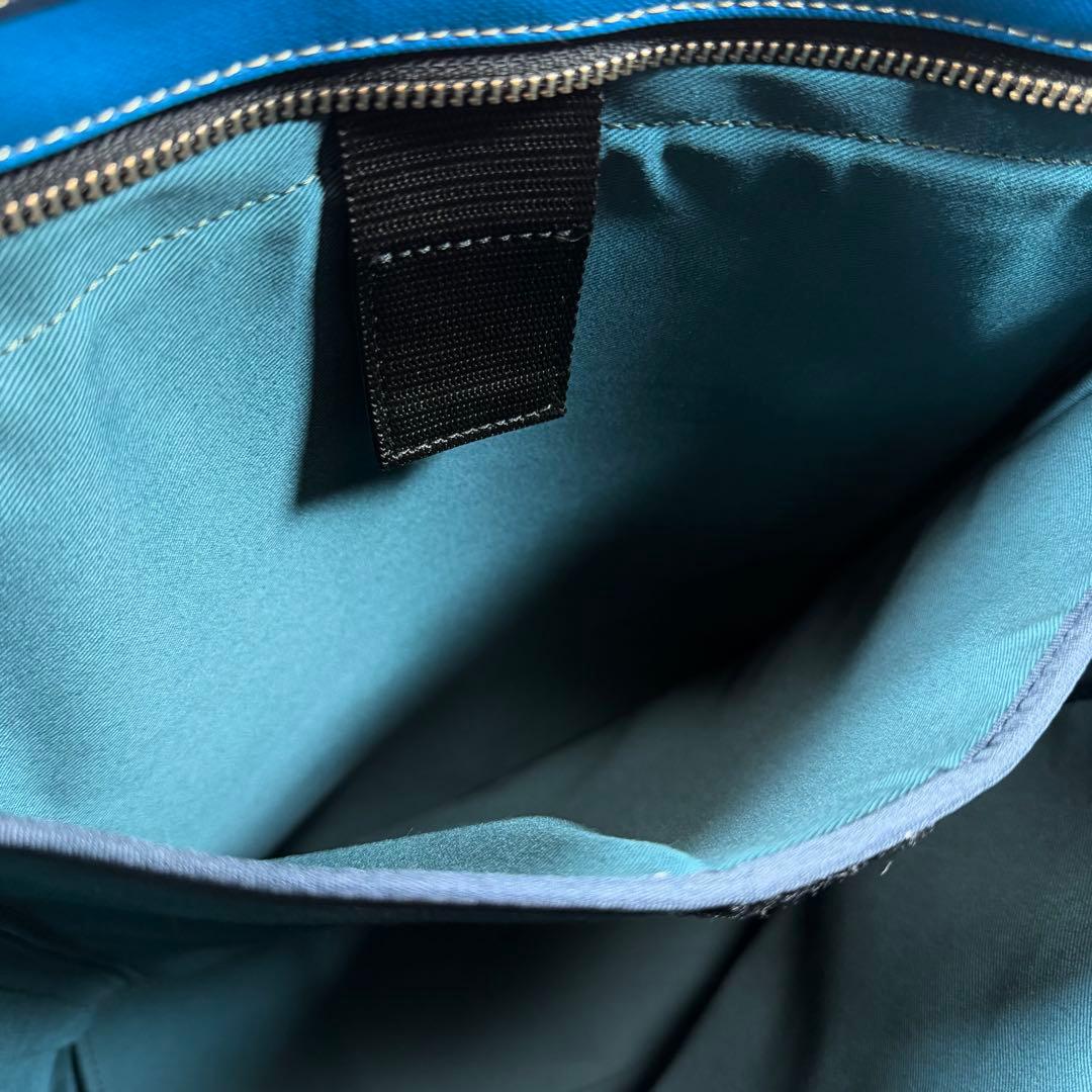 【極美品】豊岡鞄　craftsmanship ビジネスバッグ　2way ブルー系