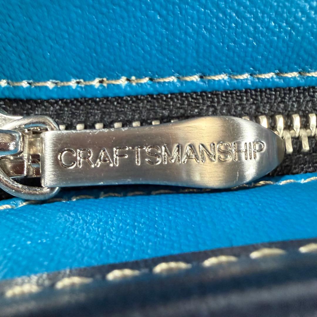 【極美品】豊岡鞄　craftsmanship ビジネスバッグ　2way ブルー系