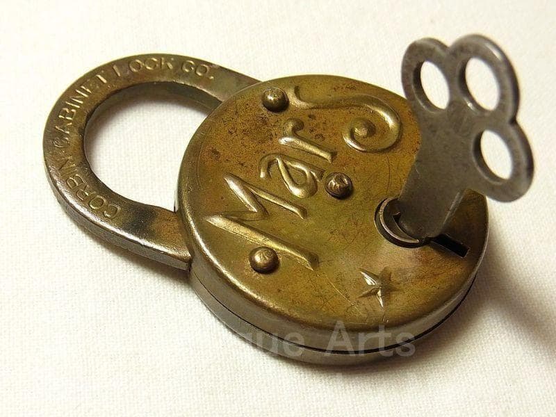 《p1051》“Mars”（火星）1900年初頭 P&F Corbin社 南京錠