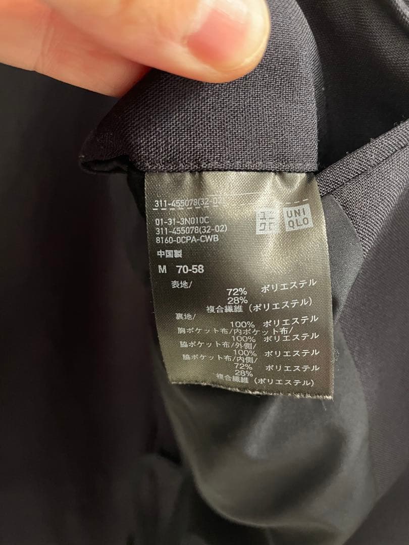 【ナッツ☆ページ】感動ジャケット　ネイビー＆ブラック2着　セットアップ