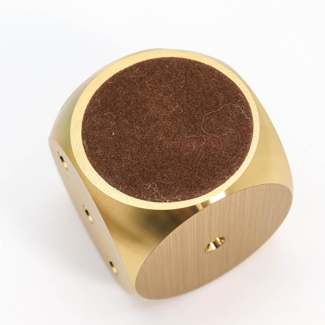 ジャンク品 Tiffany 置時計 サイコロ ゴールド テーブルクロック2464