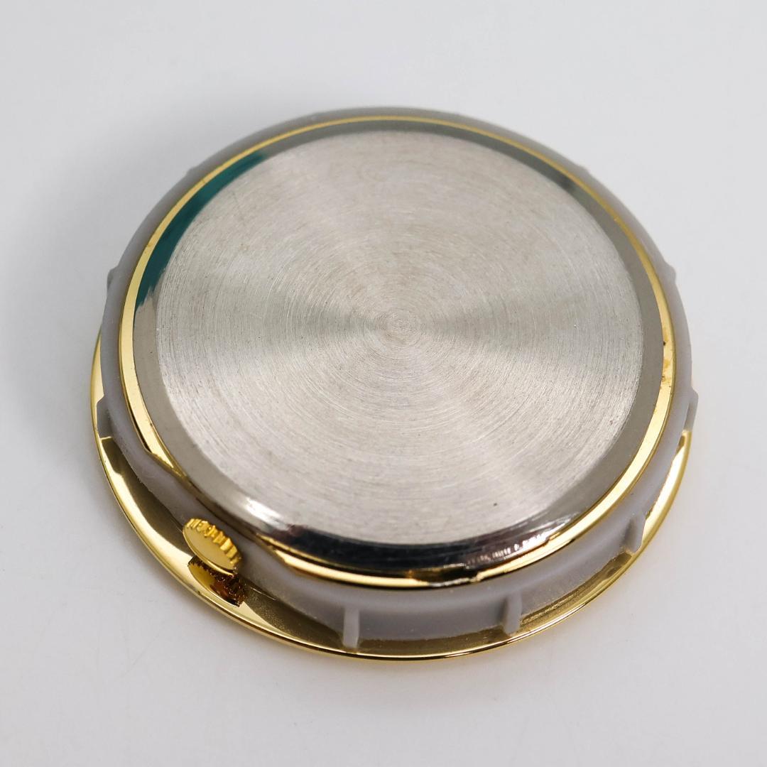 ジャンク品 Tiffany 置時計 サイコロ ゴールド テーブルクロック2464