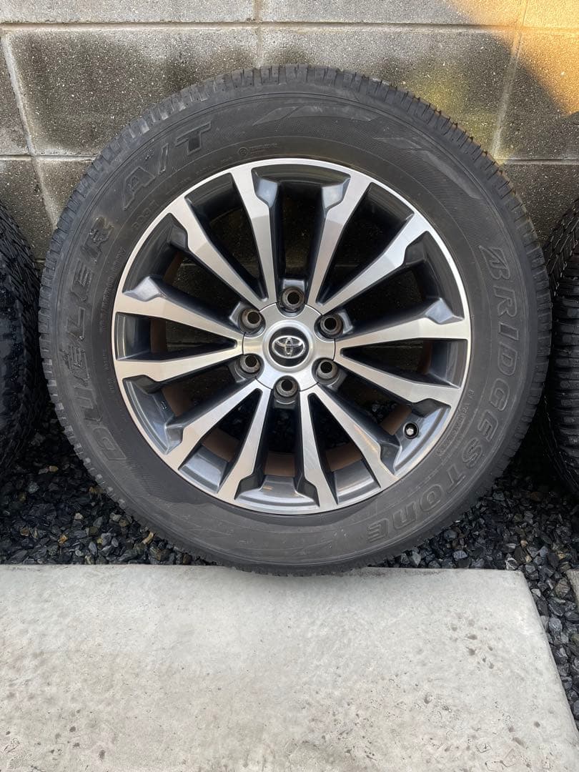 150系プラド　純正19インチホイールタイヤ4本セット