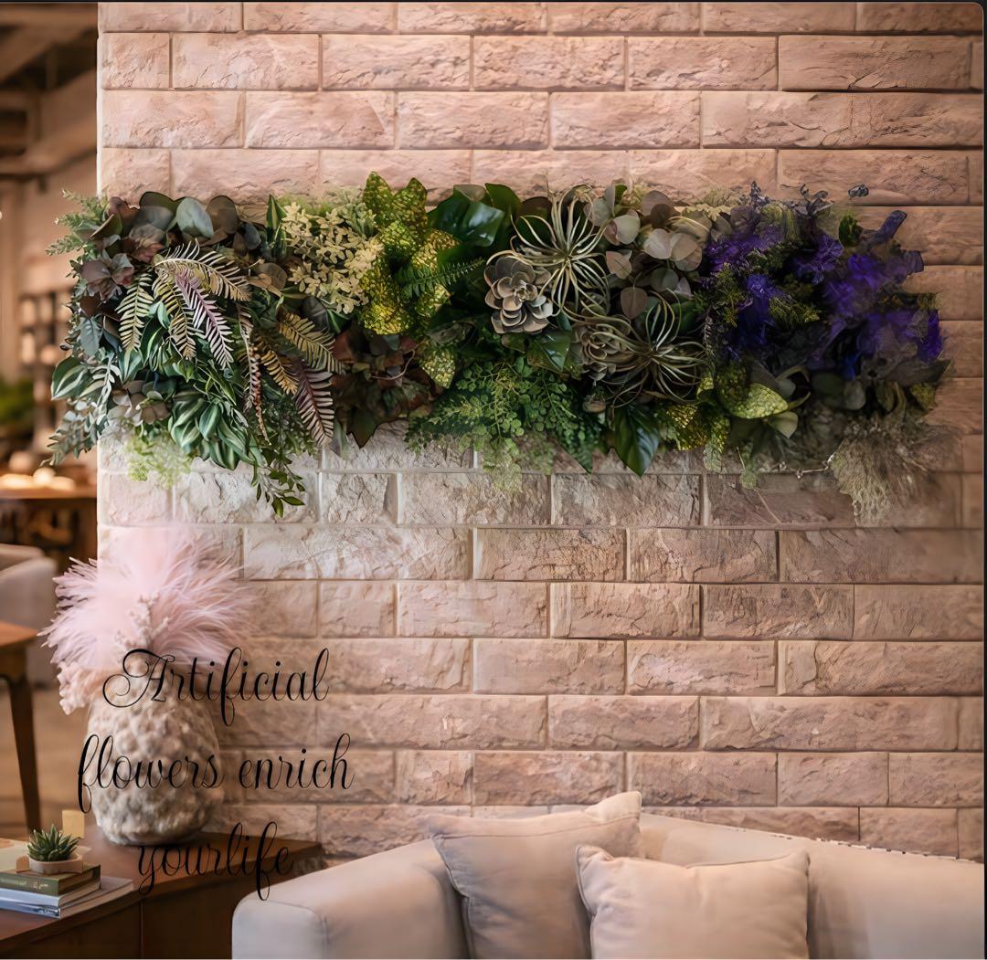 光触媒　人工観葉植物　ウォールグリーン　フェイクグリーン　壁掛け12020