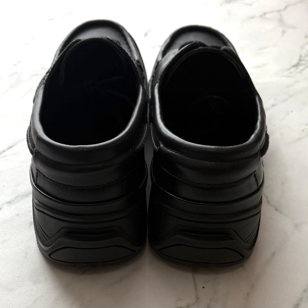 【美品】ZARA×Vibram レザー厚底シューズ