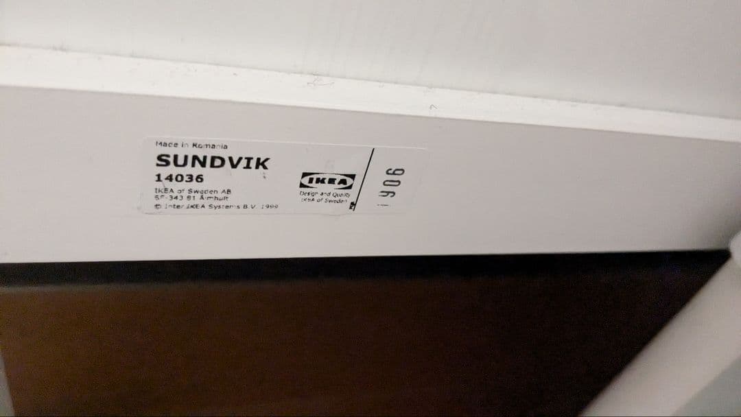 【一式セット】送料込☆IKEAスンドヴィークベビーベッド マットレス・シーツ付